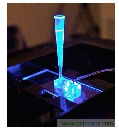 加州柏克萊大學(xué)所開發(fā)的&ldquo;心臟單芯片&rdquo;用以放置從成人干細胞產(chǎn)出的人類心臟組織，該系統(tǒng)有一天可望替代實驗動物應(yīng)用于藥物安全篩檢