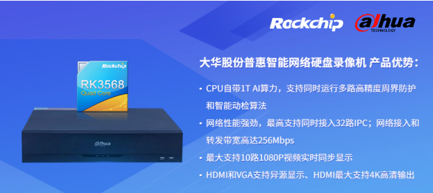瑞芯微與大華股份聯合發布新一代NVR產品，助力安防后端市場智能化升級